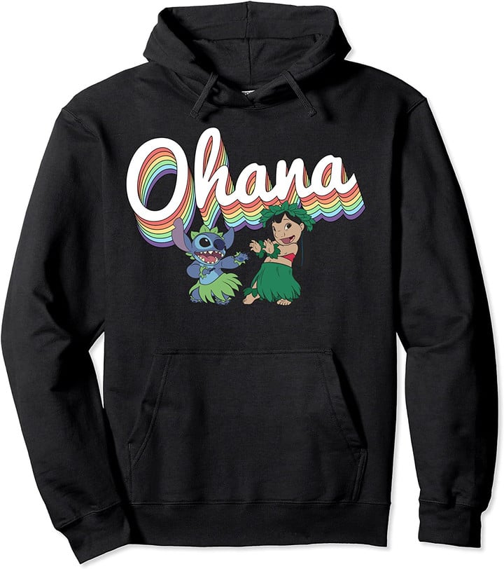 Pride Ohana Rainbow Pullover Hoodie