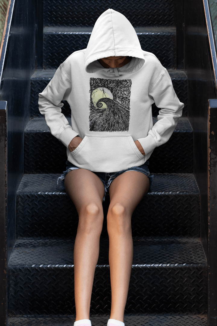 The Nightmare Before Christmas Spiral Hill Portrait Pullover Hoodie