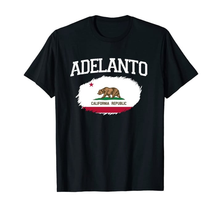 ADELANTO CA CALIFORNIA Flag Vintage USA Sports Men Women Unisex T-Shirt