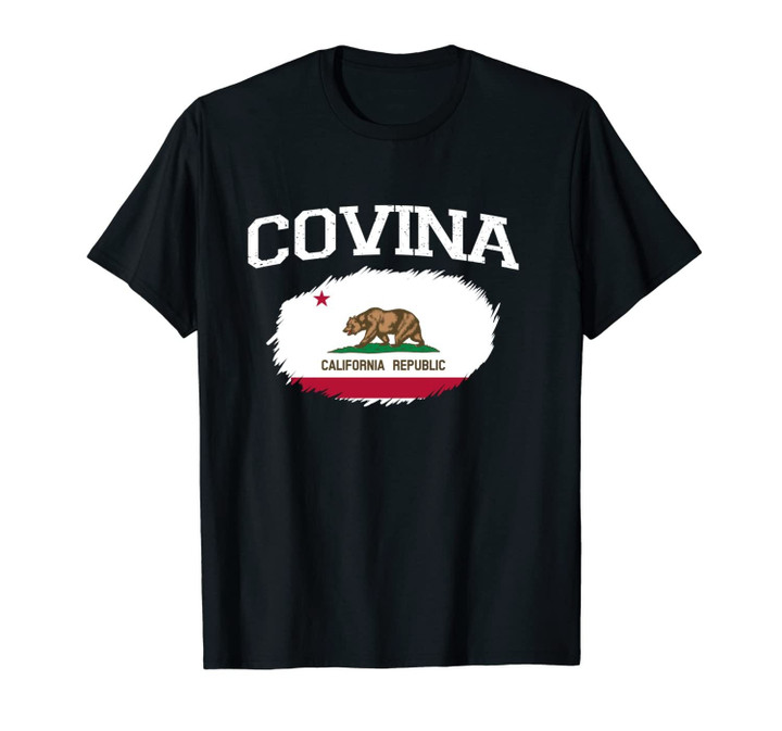 COVINA CA CALIFORNIA Flag Vintage USA Sports Men Women Unisex T-Shirt