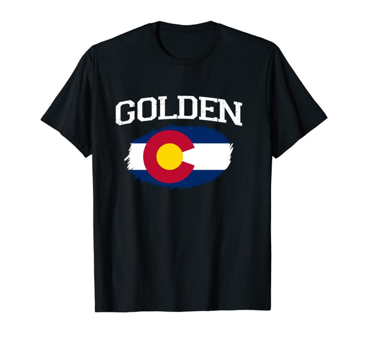 GOLDEN CO COLORADO Flag Vintage USA Sports Men Women Unisex T-Shirt