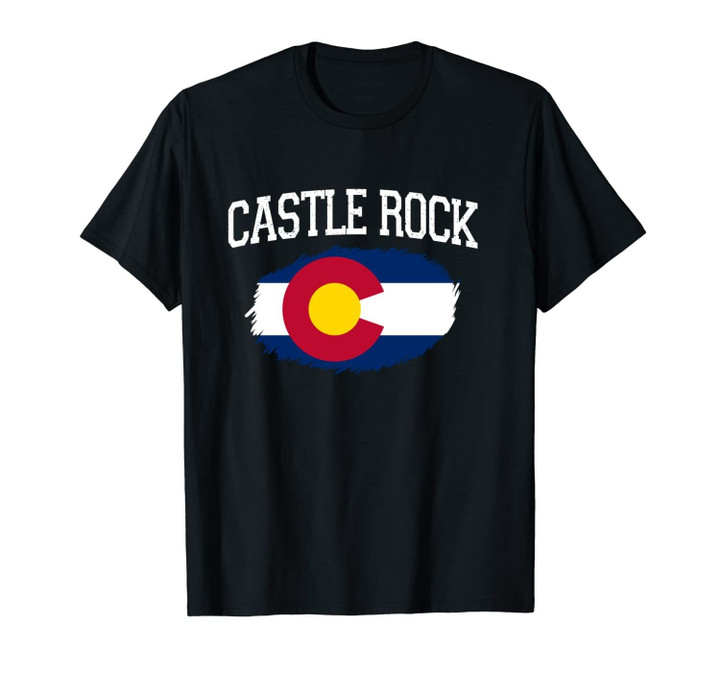 CASTLE ROCK CO COLORADO Flag Vintage USA Sports Men Women Unisex T-Shirt