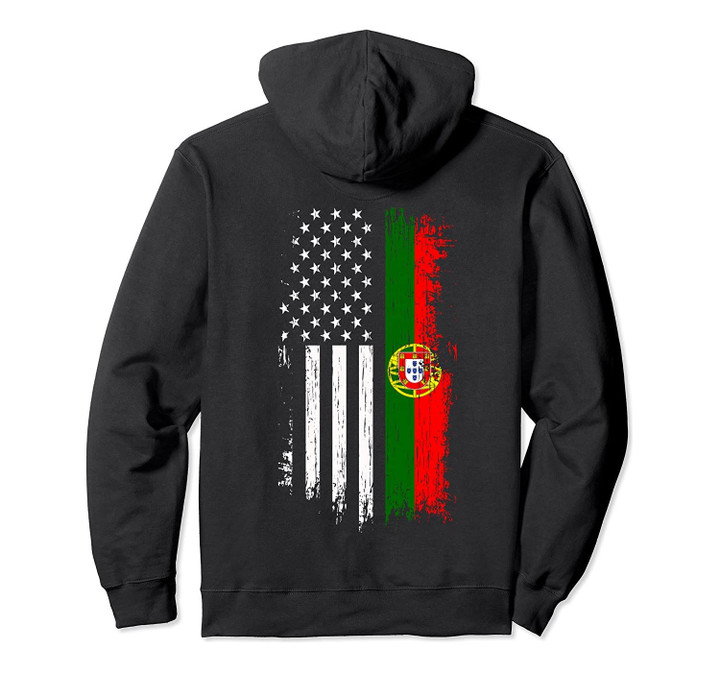 Portuguese American Flag Hoodie - Pride Portugal USA Hoodies, T-Shirt, Sweatshirt