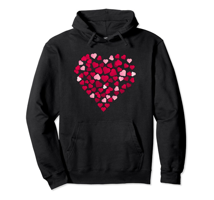 Valentine's Day Couple Heart Shape Cute Romantic Pullover Hoodie
