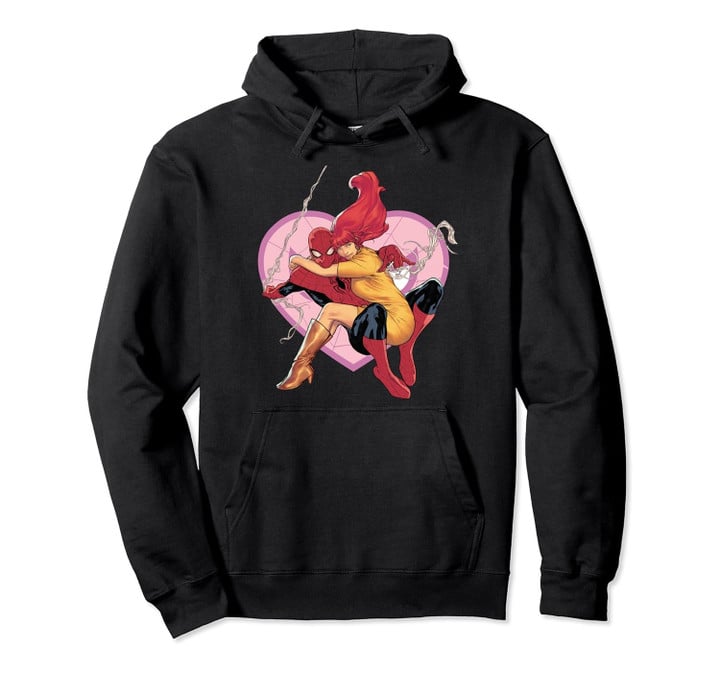 Mary Jane Variant Cover Spider-Man Valentine's Day Pullover Hoodie