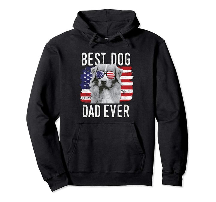 American Flag Best Dog Dad Ever Duck Tolling Retriever USA Pullover Hoodie