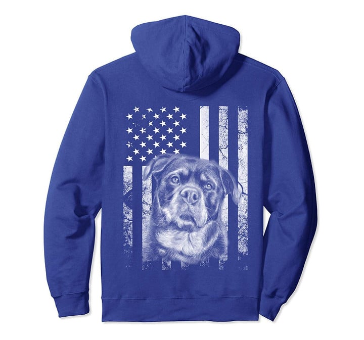 Perfect Rottweiler Dog Tee America Dog USA Flag Patriotic Pullover Hoodie