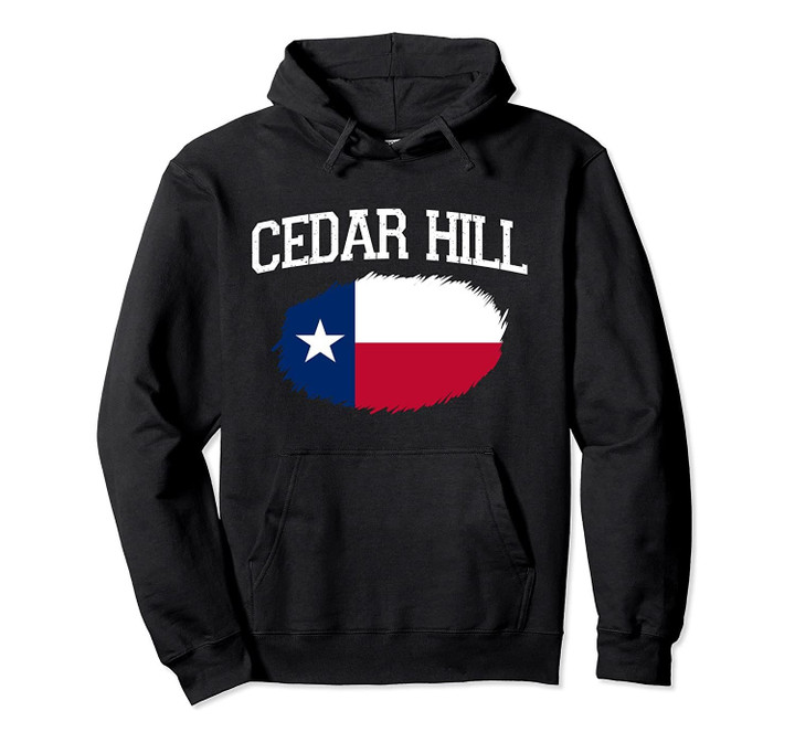 CEDAR HILL TX TEXAS Flag Vintage USA Sports Men Women Pullover Hoodie
