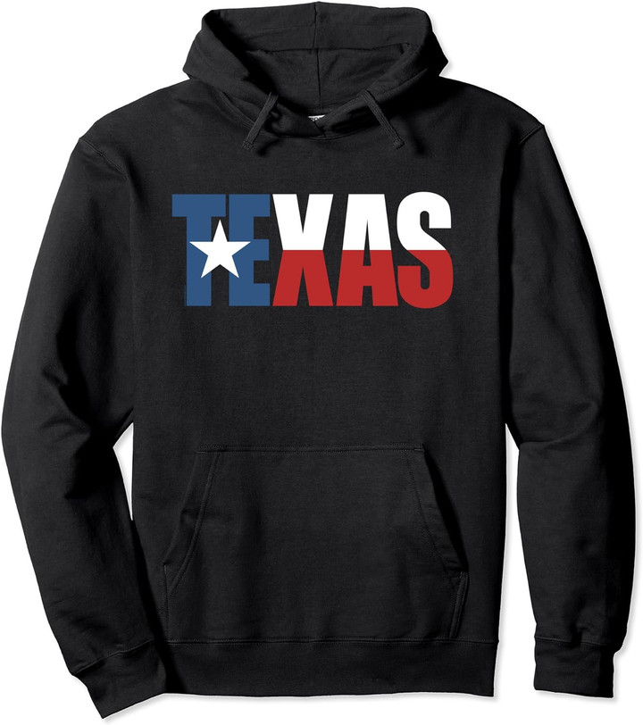 Texas Pullover Hoodie Women Men, Texas State Flag Sweatshirt Pullover Hoodie