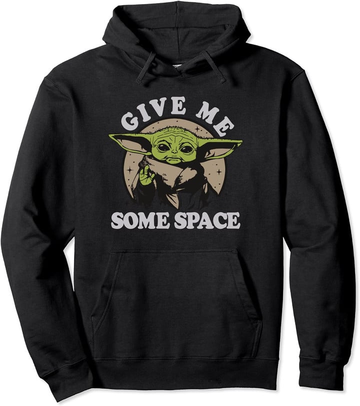 Star Wars: The Mandalorian Grogu Give Me Some Space Vintage Pullover Hoodie
