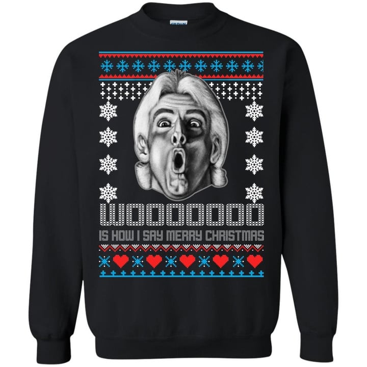 Rick Flair Woooo - Is How I Say Merry Christmas Sweater