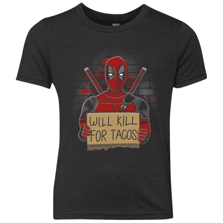 Will Kill for Tacos Youth Triblend T-Shirt