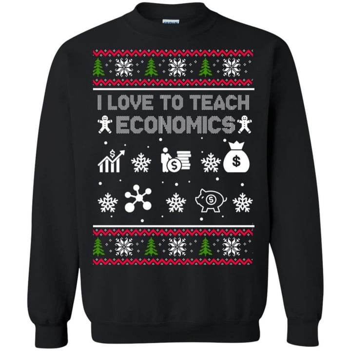 I Love To Teach Economics Christmas Sweater