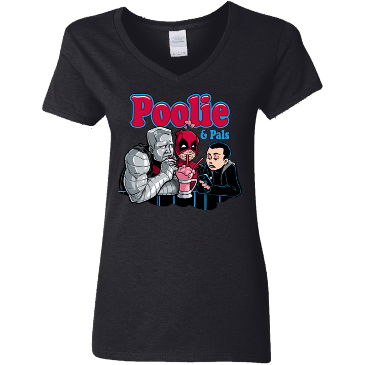 Poolie Womens V-Neck T-Shirt