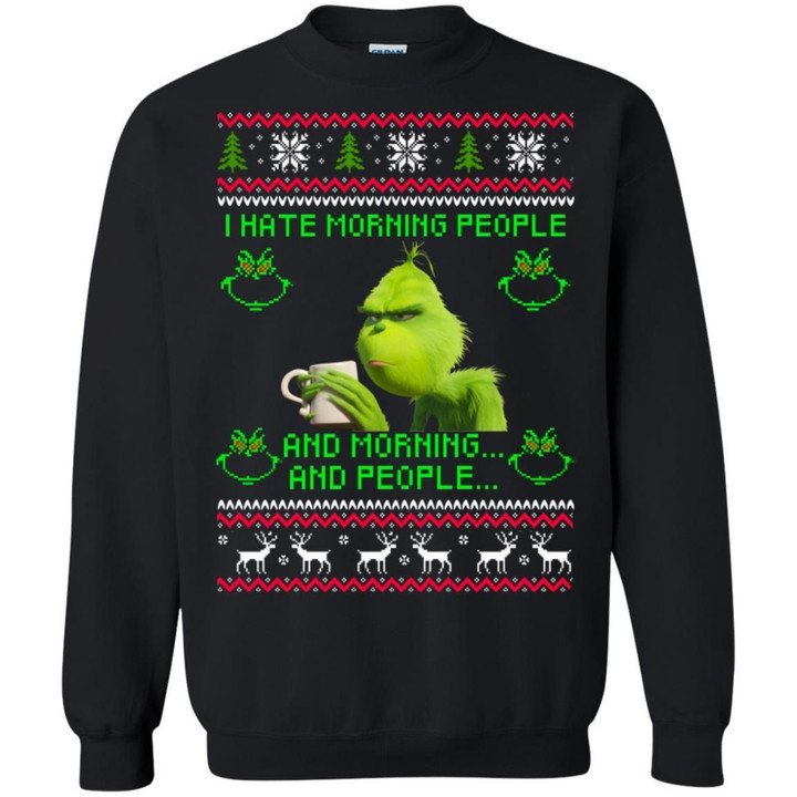 Grinch - I hate Morning People Christmas Sweater