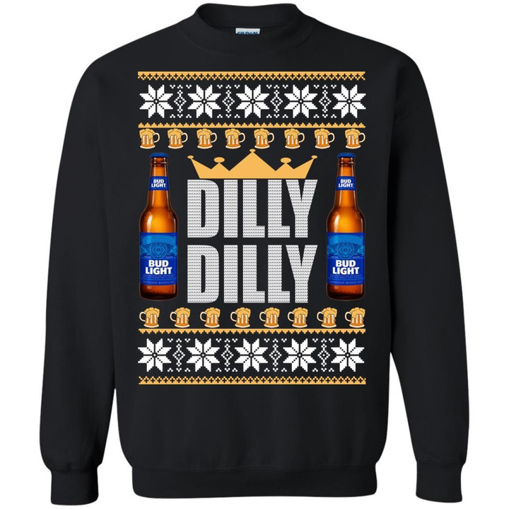 Bud Light Beer Dilly Dilly Christmas Ugly Sweater