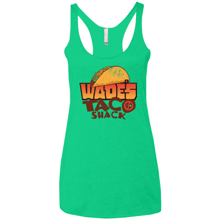 Wade Tacos Womens Triblend Racerback Tank