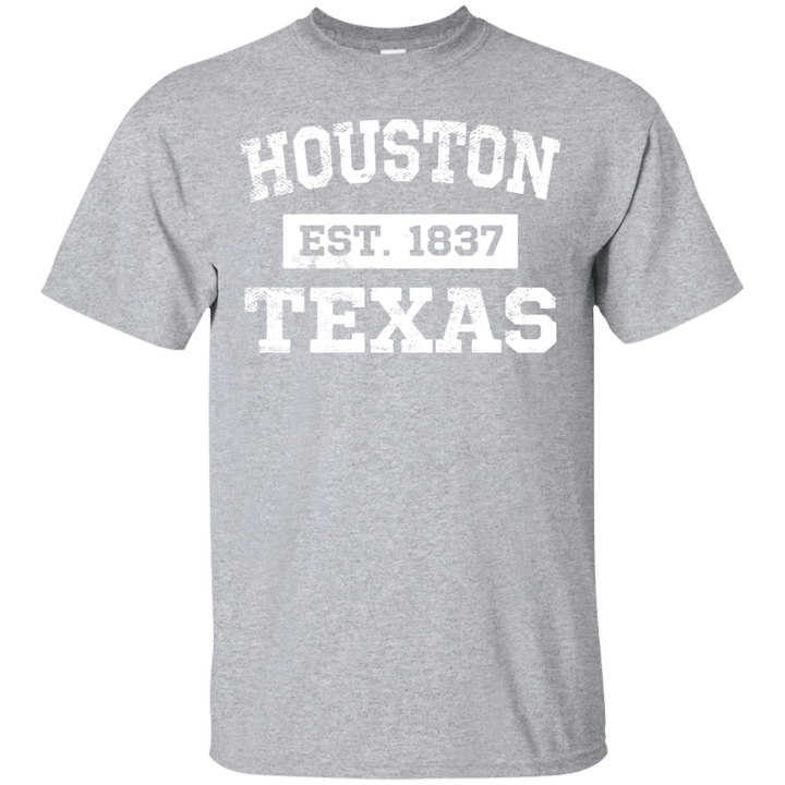 Houston Texas T Shirt Est 1837 Distressed