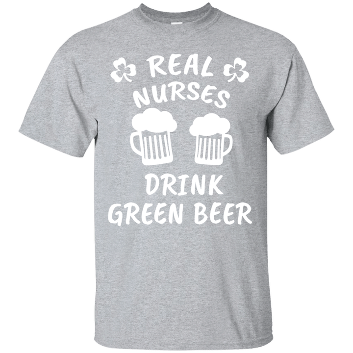 Nurses Drink Green Beer St Patricks Day T-shirt