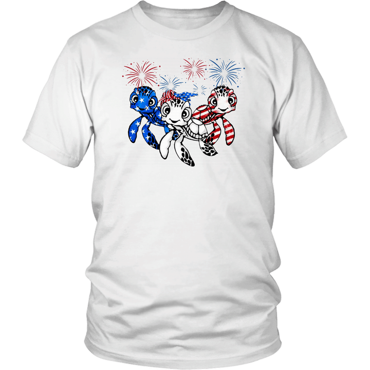 Turtles Beauty America Flag Shirt Independence Day 4th Of July