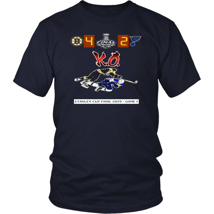 Torey Krug Knock Out Robert Thomas Shirt Funny Video Game Retro - Stanley Cup Final 2019 Game 1 - Boston Bruins vs St Louis Blues