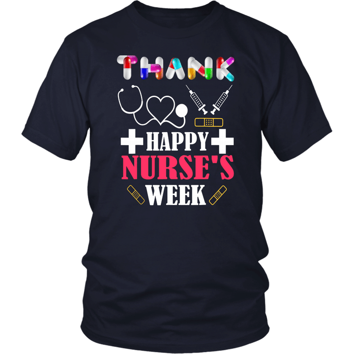 Thank Happy Nurses Week 2019 Nurse Gift T-Shirt