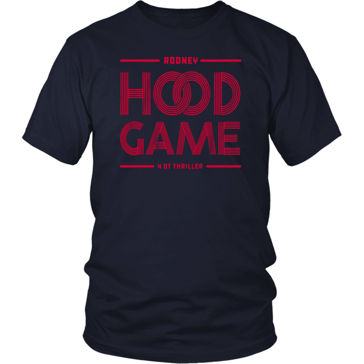 HOOD GAME SHIRT RODNEY HOOD - 4OT THRILLER - Portland Trail Blazers