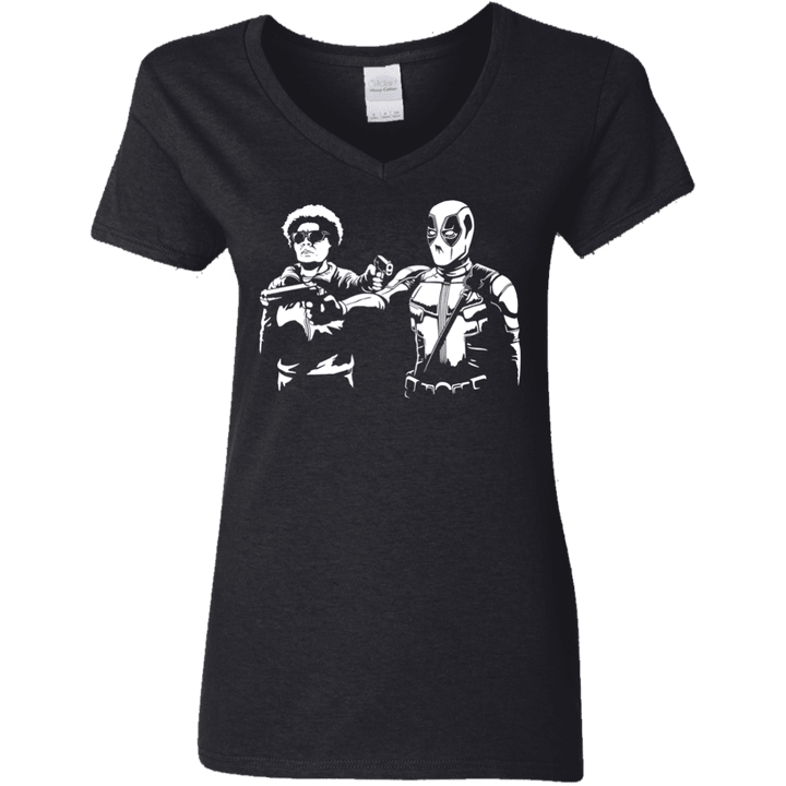 Pool Fiction Womens V-Neck T-Shirt