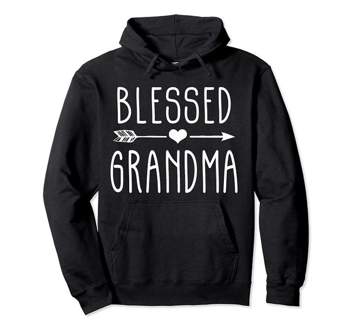 Blessed Grandma with floral, heart Mother's Day Flower Gift Pullover Hoodie, T Shirt, Sweatshirt