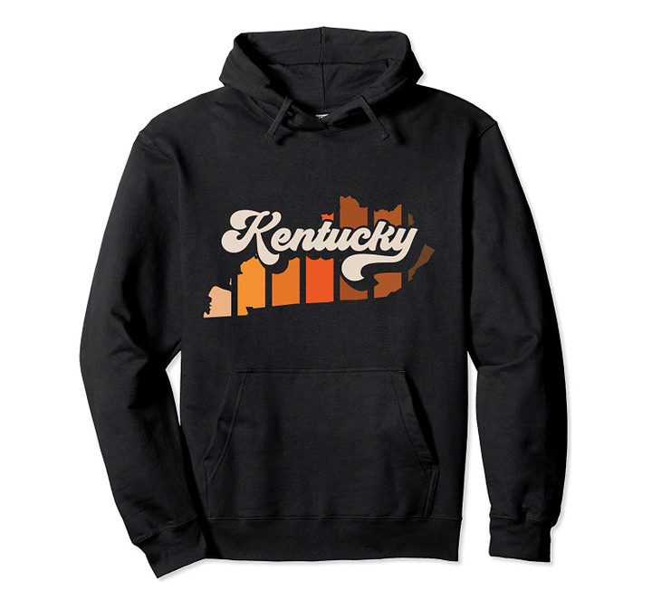Kentucky Hoodie Vintage Retro 70s Stripe State Silhouette, T Shirt, Sweatshirt
