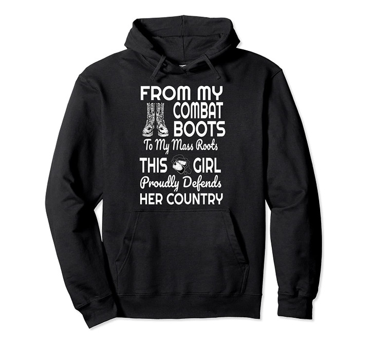 Combat Boots Massachusetts Veteran Women's Pullover Hoodie, T Shirt, Sweatshirt