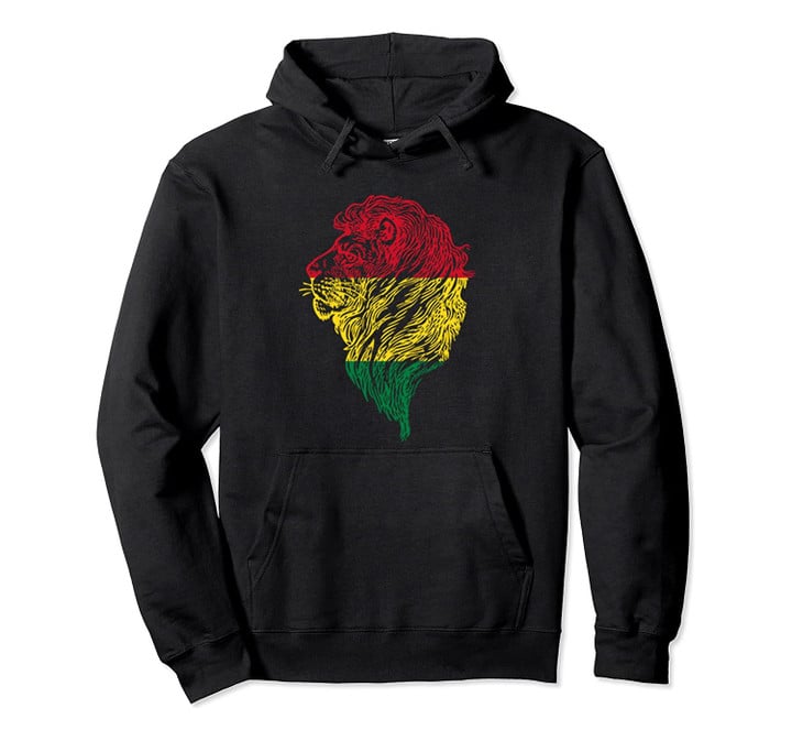 Rastafarian Lion Pullover Hoodie, T Shirt, Sweatshirt