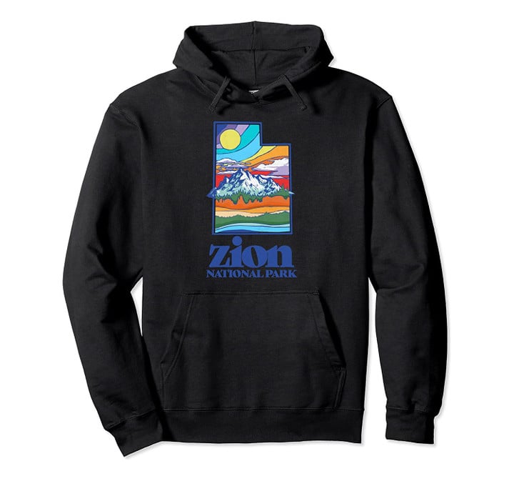 Zion National Park Utah Vintage Nature Outdoor Pullover Hoodie T Shirt Sweatshirt