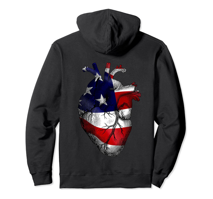 America Flag Heart USA Independence 4th July Texas NY Pullover Hoodie, T Shirt, Sweatshirt