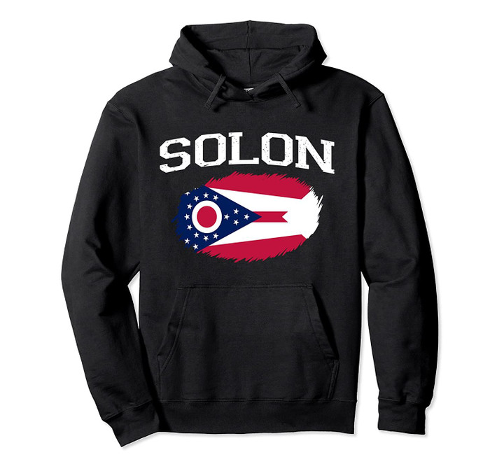 SOLON OH OHIO Flag Vintage USA Sports Men Women Pullover Hoodie, T Shirt, Sweatshirt