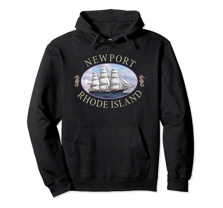 Newport Rhode Island Tall Ship Souvenir Pullover Hoodie, T Shirt, Sweatshirt