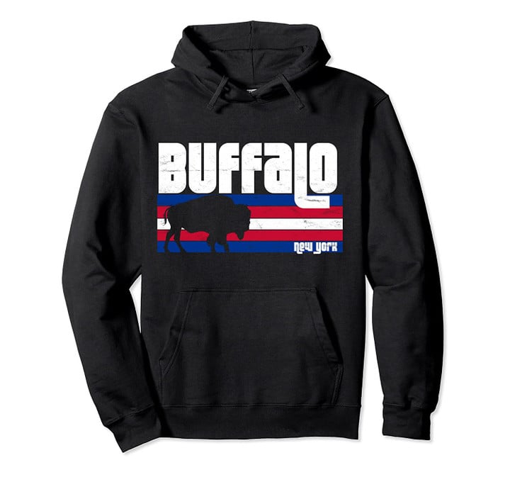 Classic Buffalo New York Retro Bison NY Sports Gift Pullover Hoodie, T Shirt, Sweatshirt