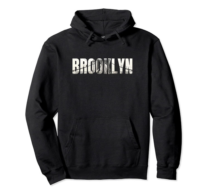 Brooklyn Bridge New York NYC Vintage Hoodie Pullover Hoodie, T Shirt, Sweatshirt