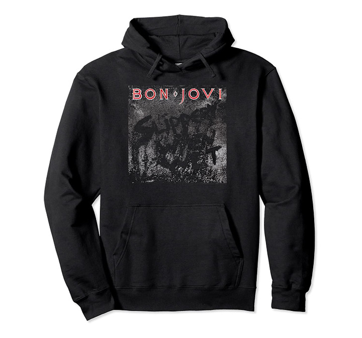 Bon Jovi Slippery Cover Pullover Hoodie, T Shirt, Sweatshirt