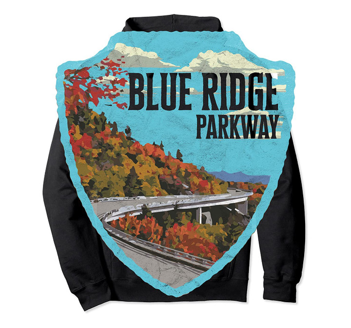 Vintage Blue Ridge Parkway Badge Hoodie Swea Pullover Hoodie, T Shirt, Sweatshirt