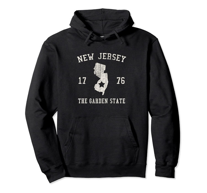 New Jersey The Garden State Vintage Pullover Hoodie, T Shirt, Sweatshirt