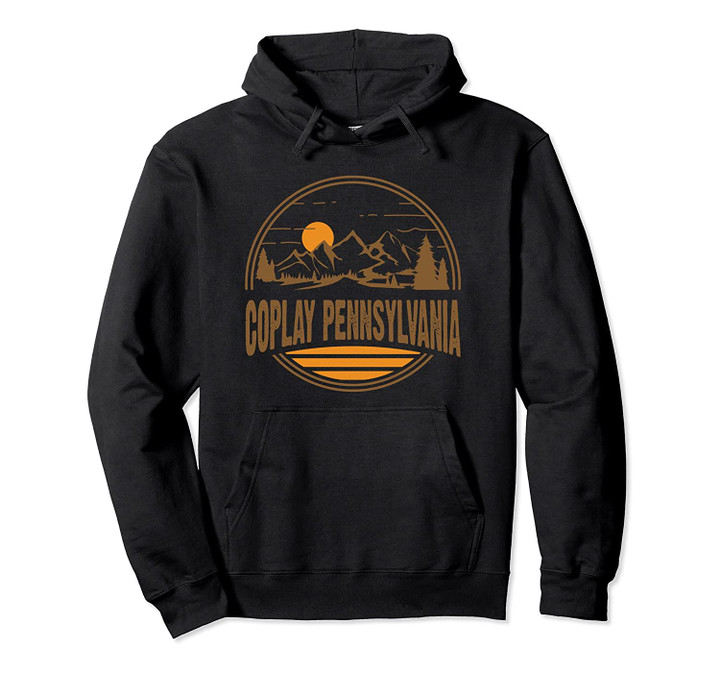 Vintage Coplay, Pennsylvania Mountain Hiking Souvenir Print Pullover Hoodie, T Shirt, Sweatshirt