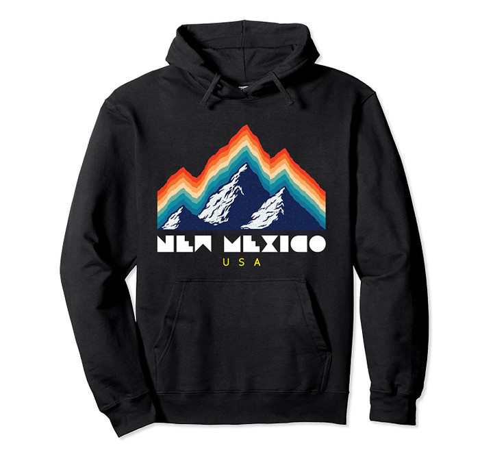 New Mexico - USA Ski Resort 1980s Retro Pullover Hoodie, T Shirt, Sweatshirt