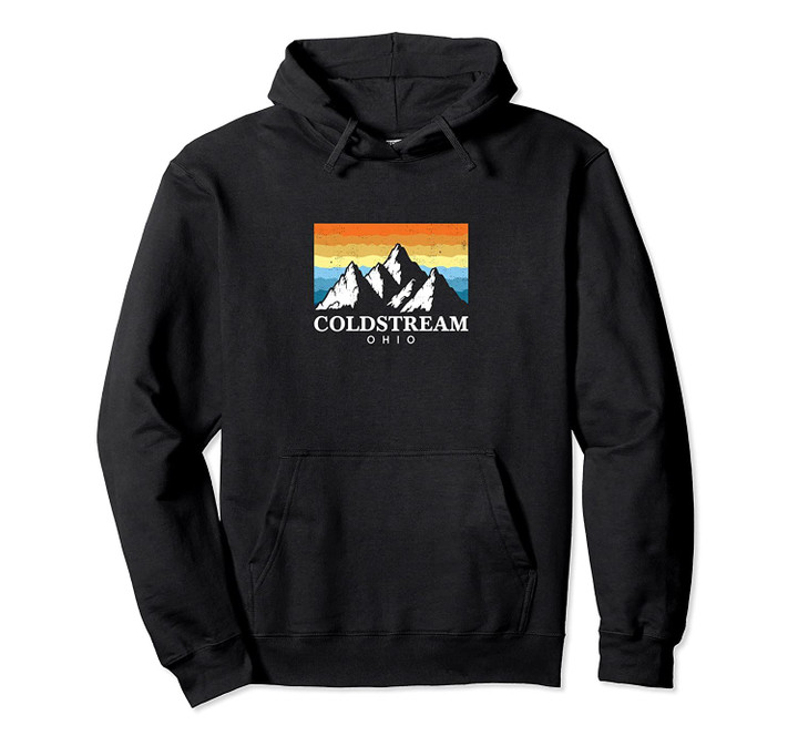 Vintage Coldstream, Ohio Mountain Hiking Souvenir Print Pullover Hoodie, T Shirt, Sweatshirt