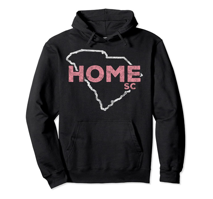 South Carolina SC Home Outline Light Pink Pullover Hoodie, T Shirt, Sweatshirt