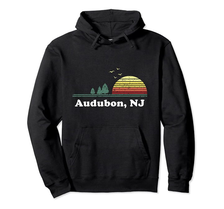 Vintage Audubon, New Jersey Home Souvenir Print Pullover Hoodie, T Shirt, Sweatshirt