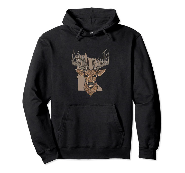 Proud Minnesota Deer Hunter Buck Stag Pullover Hoodie, T Shirt, Sweatshirt