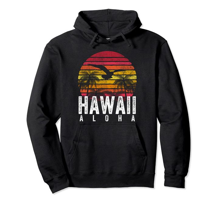 Retro Aloha Hawaii Hawaiian Island 1980s Vintage Men Women Pullover Hoodie, T Shirt, Sweatshirt