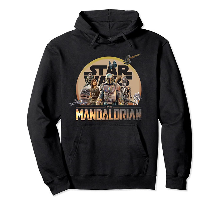 Star Wars The Mandalorian Mash Up Poster Pullover Hoodie, T Shirt, Sweatshirt