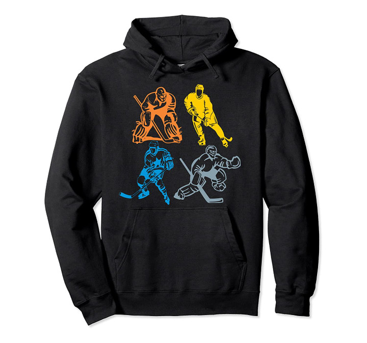 Vintage Retro ice Hockey Player Classic gift for men women Pullover Hoodie, T Shirt, Sweatshirt